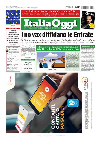 Italia oggi : quotidiano di economia finanza e politica